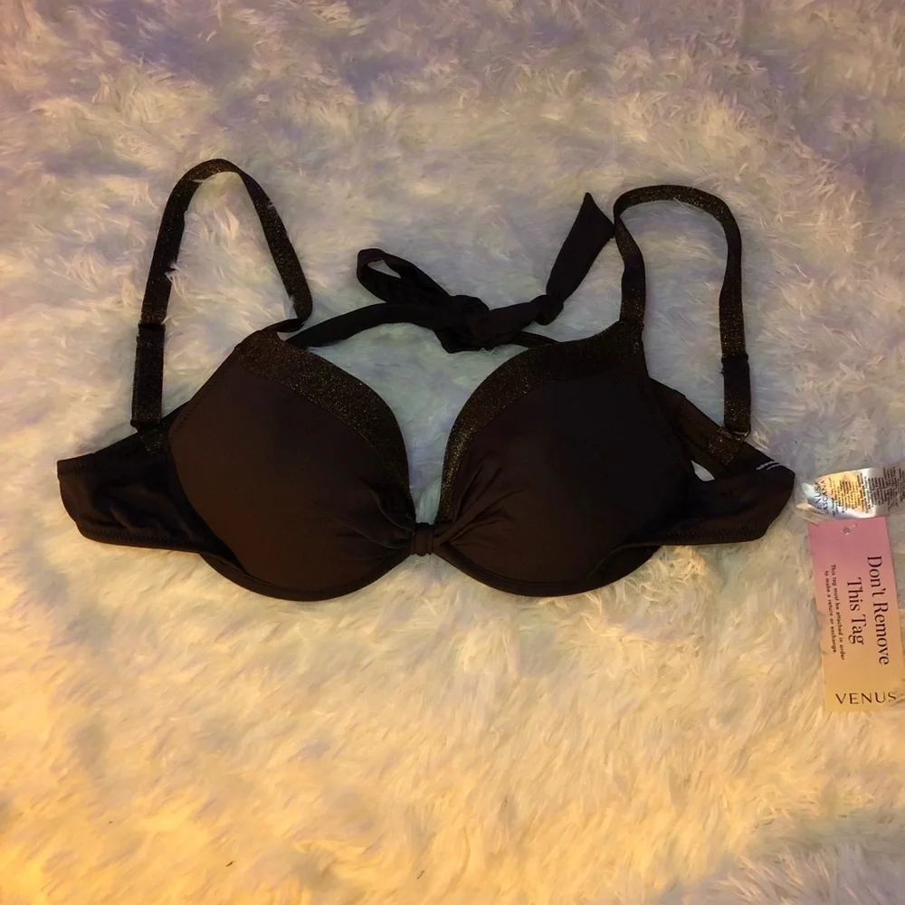 VENUS Brown Glittery Binkini Top NWOT